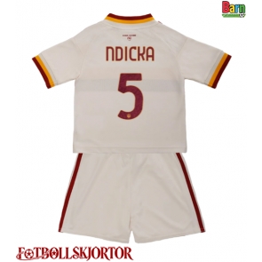 AS Roma Evan Ndicka #5 Borta Kläder Barn 2026-27 Kortärmad (+ Korta byxor)